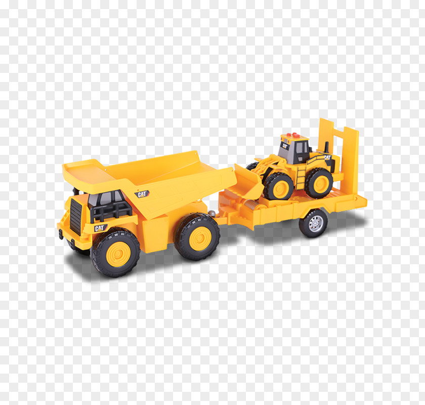 Car Caterpillar Inc. Dump Truck Loader Semi-trailer PNG