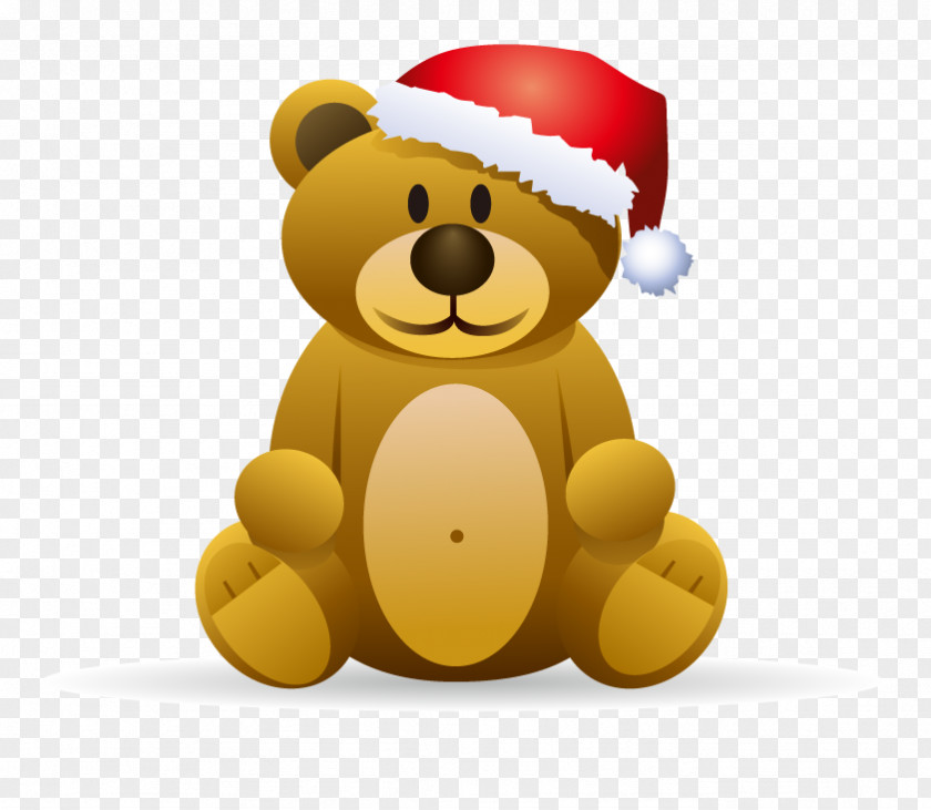 Christmas Bear Rudolph Brown Santa Claus Polar PNG