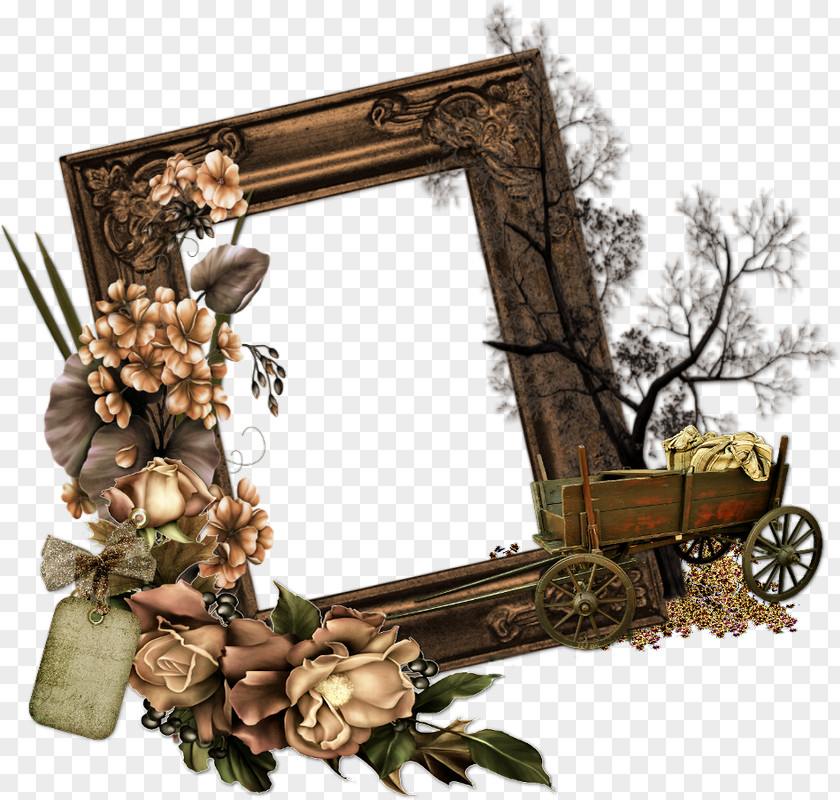 Cluster Clipart Picture Frames Flower PNG