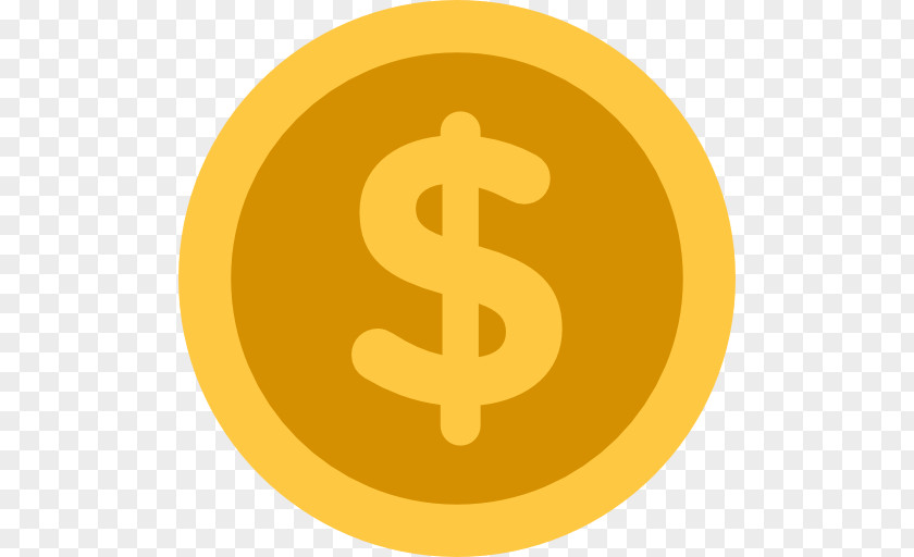 Coin Image Text Yellow Circle Icon PNG