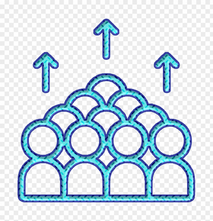 Economical Growth Icon Demographics Population PNG