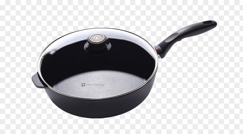 Frying Pan Non-stick Surface Swiss Diamond International Cookware Induction Cooking PNG