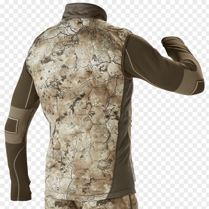 Jacket Hunting Gilets Sleeve Camouflage PNG