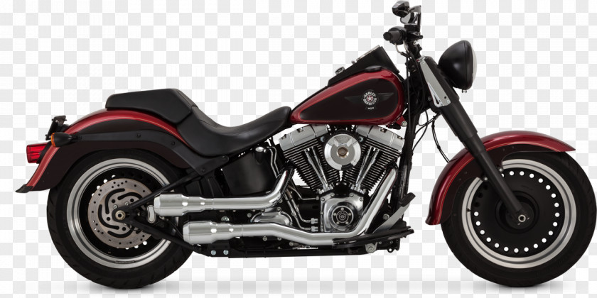 Motorcycle Exhaust System Harley-Davidson FLSTF Fat Boy CVO PNG