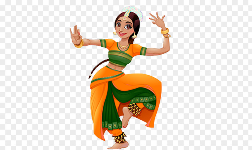 Painting Vector Graphics Dance In India Cartoon Illustration PNG