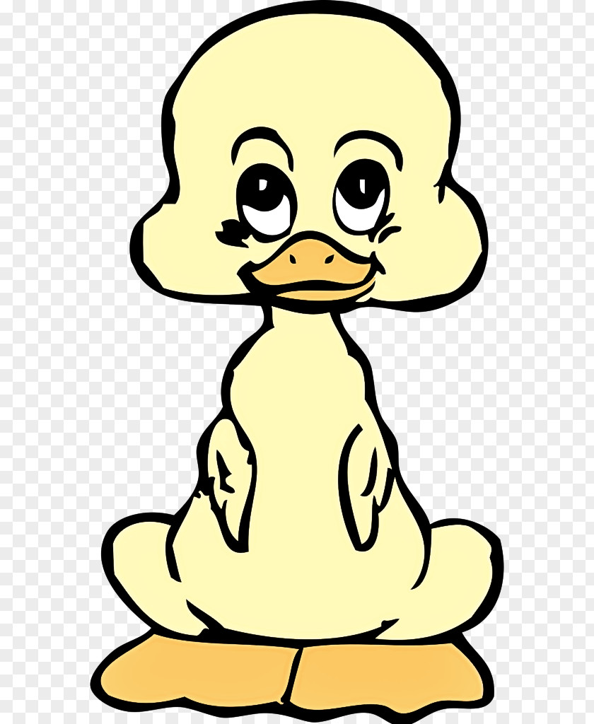Cartoon Facial Expression Ducks, Geese And Swans Duck Yellow PNG