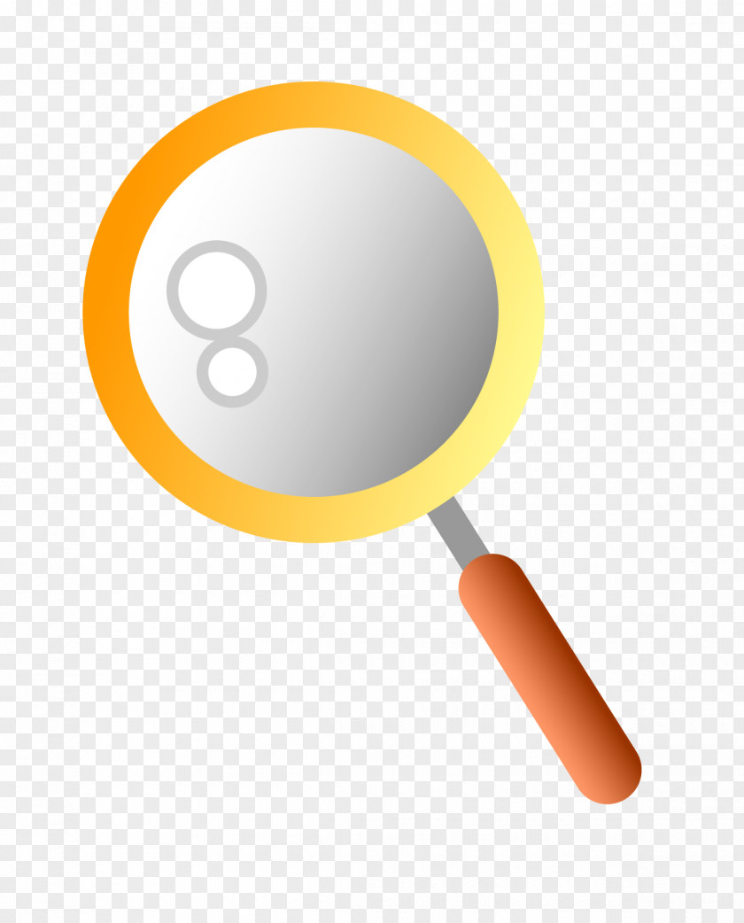 Magnifier Vector Yellow Edge Magnifying Glass PNG