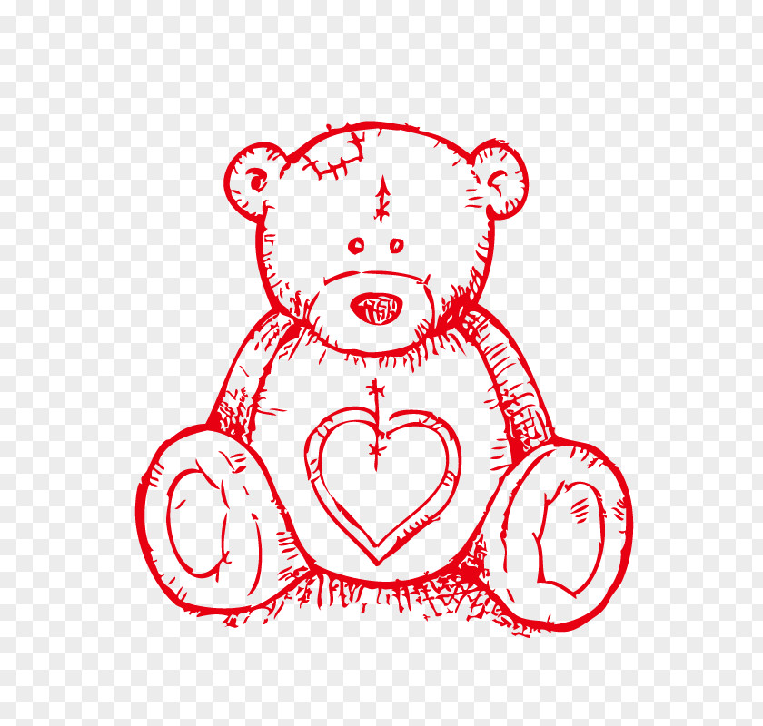 Teddy Bear Drawing Illustration PNG bear Illustration, Love painted clipart PNG