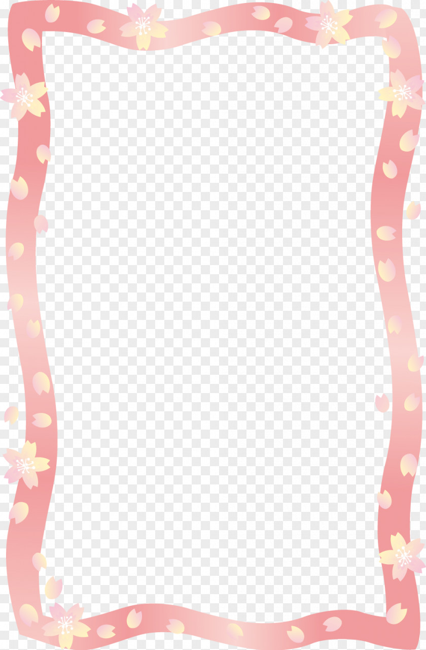 Cherry Flower Frame Sakura Floral PNG