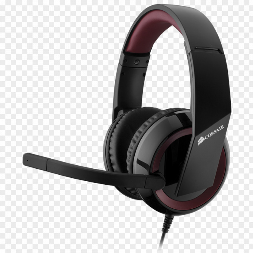 Headphones 7.1 Surround Sound Corsair Raptor HS40 Components Headset PNG