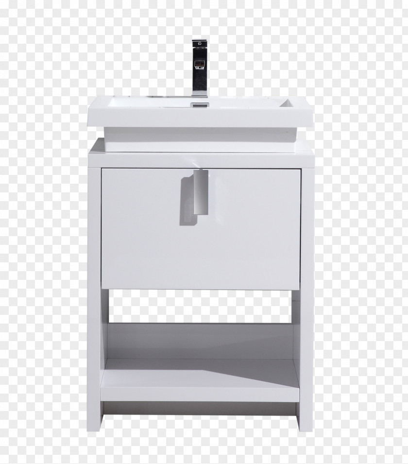 Modern Bathroom Cabinet Countertop Drawer Sink PNG