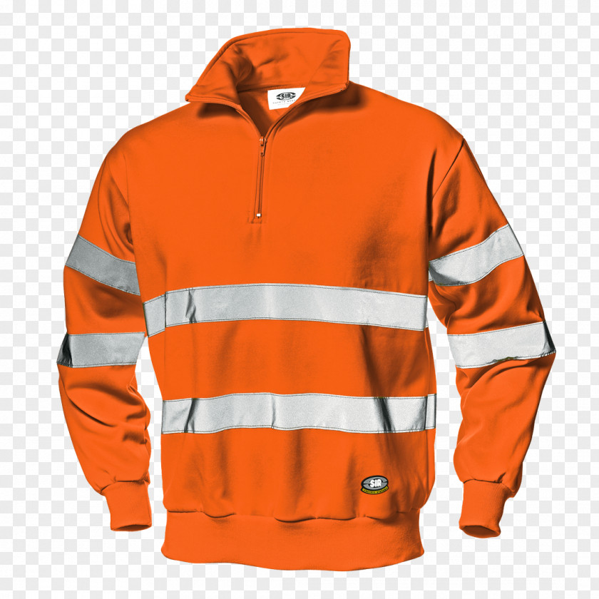 Orange Hoodie Polar Fleece Jacket PNG