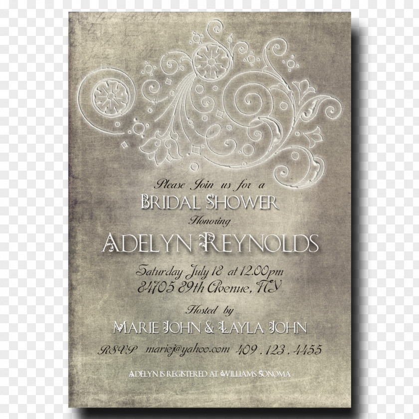 Bridal Shower Wedding Invitation Paper Bride PNG