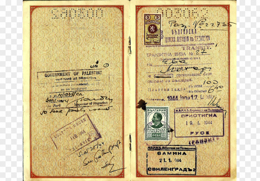 Formal Passport Document PNG