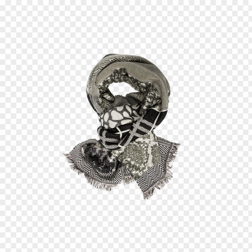 Green Scarf Silver PNG