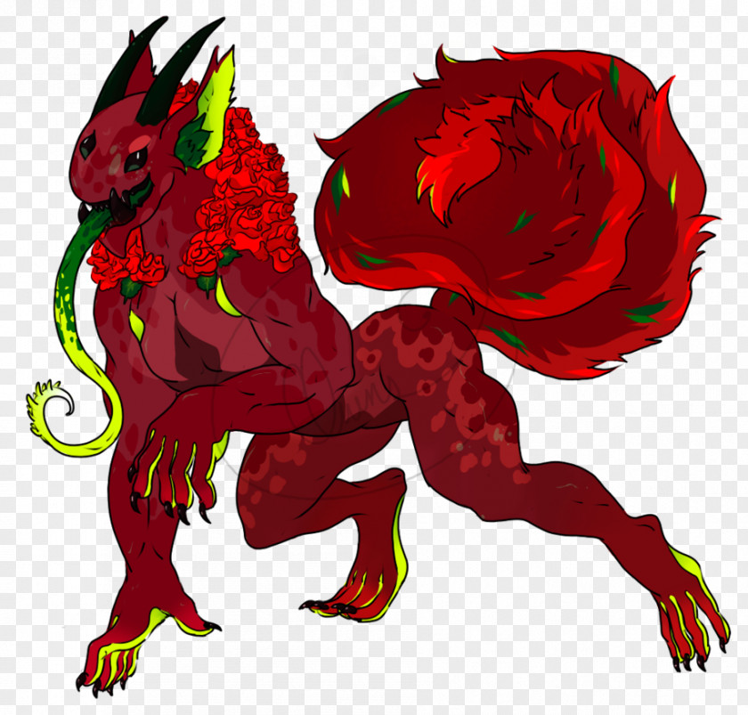 Ruined City Organism Demon RED.M Clip Art PNG