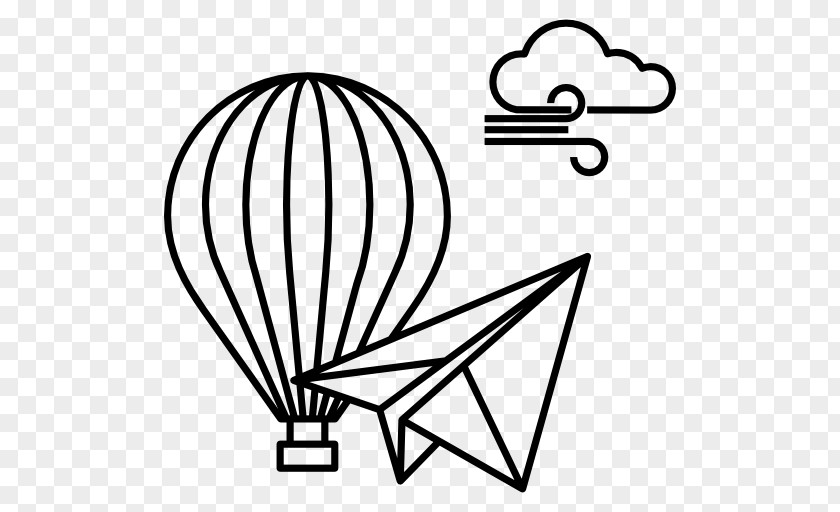 Airplane Paper Balloon PNG