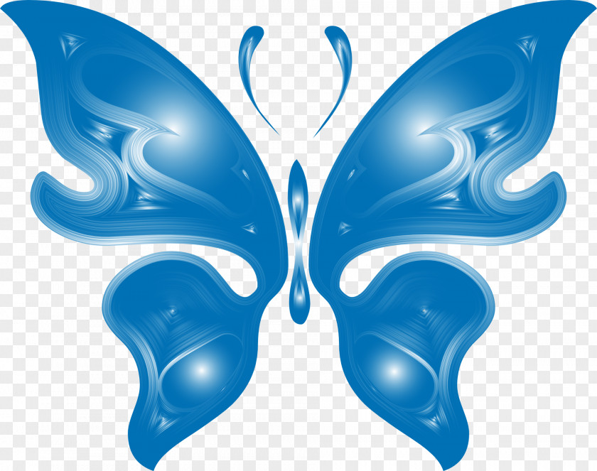 Blue Butterfly Prism Color Clip Art PNG