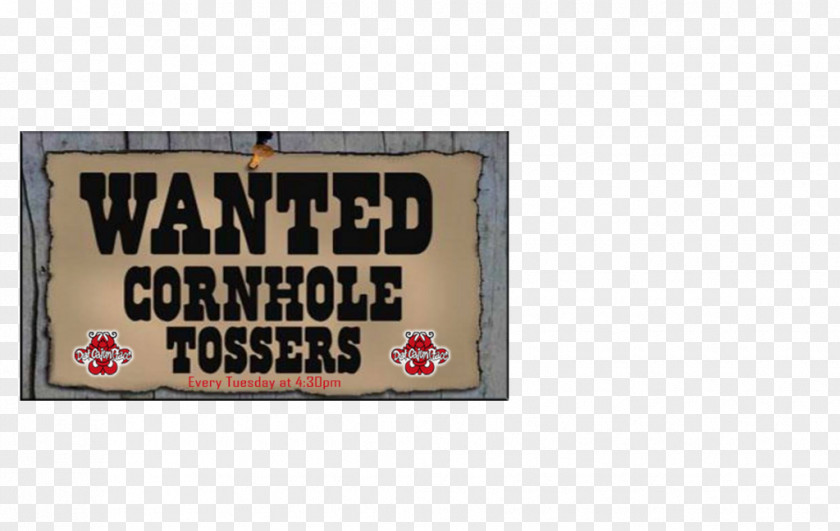 Corn Hole Advertising Cornhole Wanted Poster Brand PNG