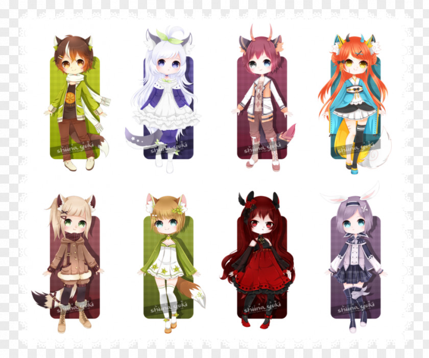 Kemonomimi Costume Design Figurine Cartoon PNG