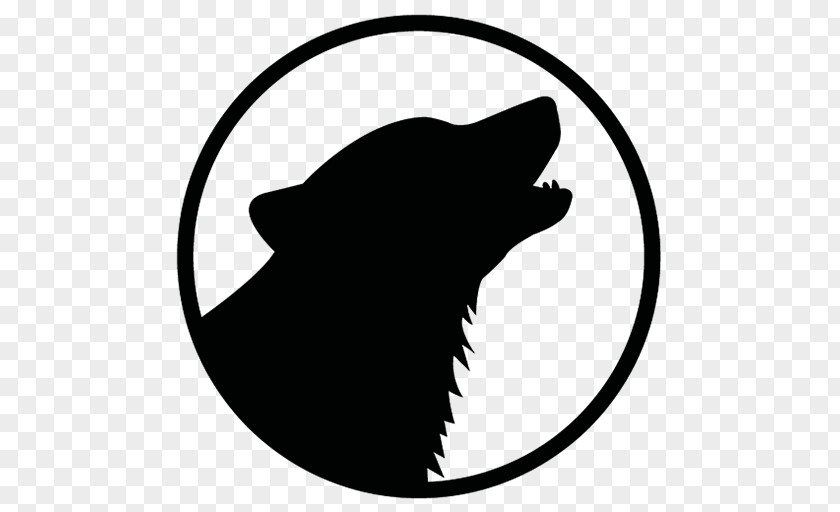 Totem Vector Gray Wolf Logo Black Clip Art PNG