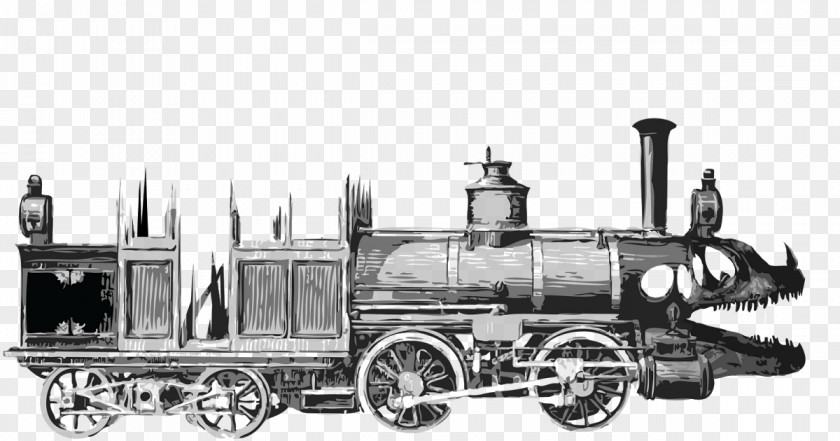 Car Railroad Vehicle Steam Engine Transport Locomotive Train PNG