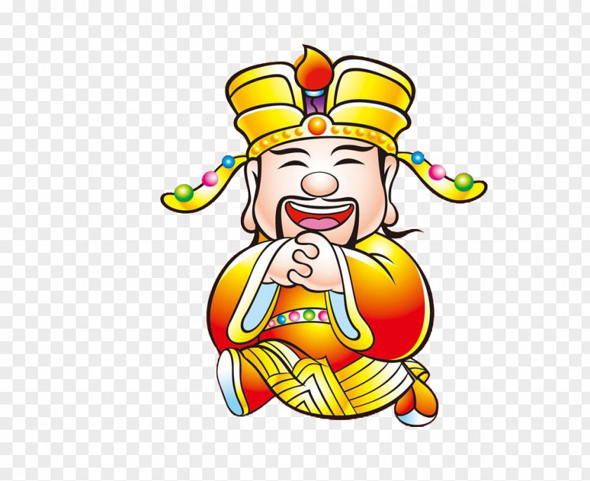 God Of Wealth Ganesha Hanuman Caishen Deity Chinese New Year PNG