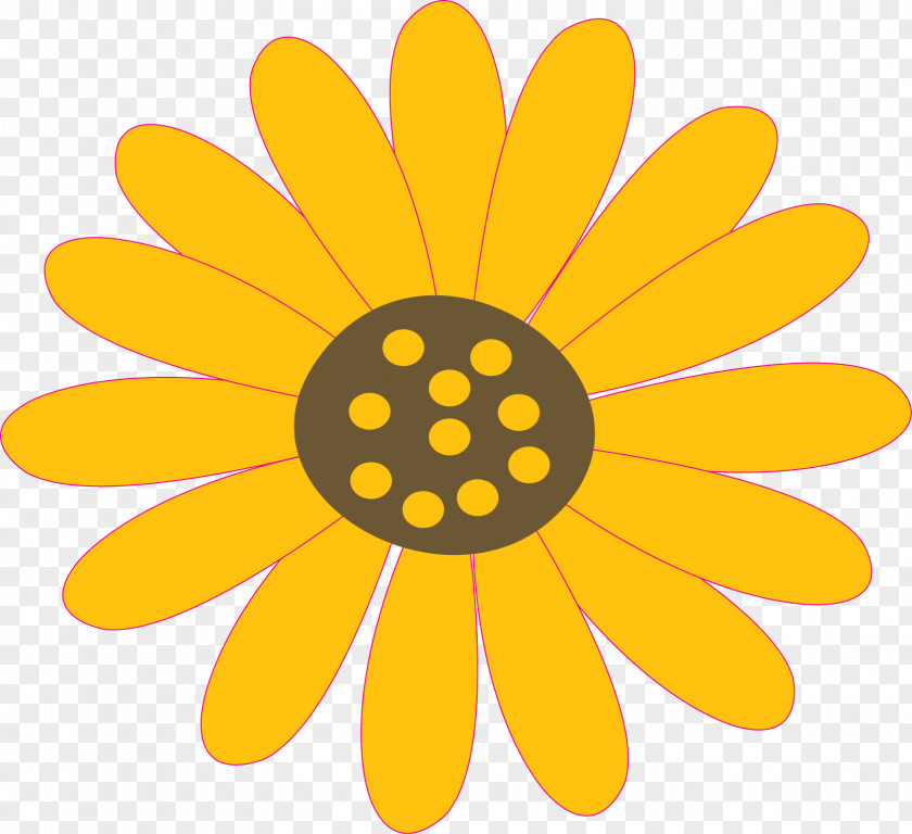 Sunflower Symbol Clip Art PNG