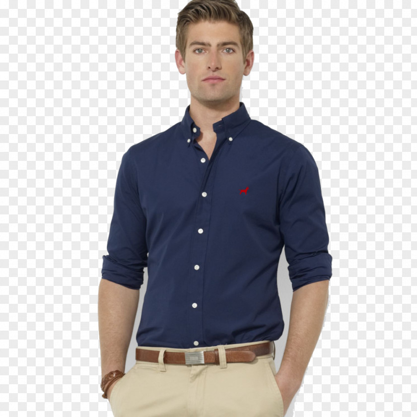 T-shirt Dress Shirt Collar Navy Blue PNG