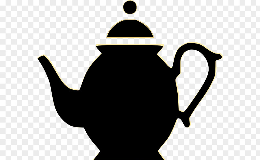 Teapot Silhouette Green Tea Teacup Clip Art PNG