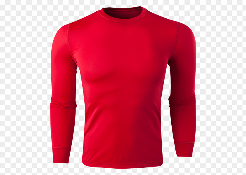 T-shirt Sleeve Red Collar PNG