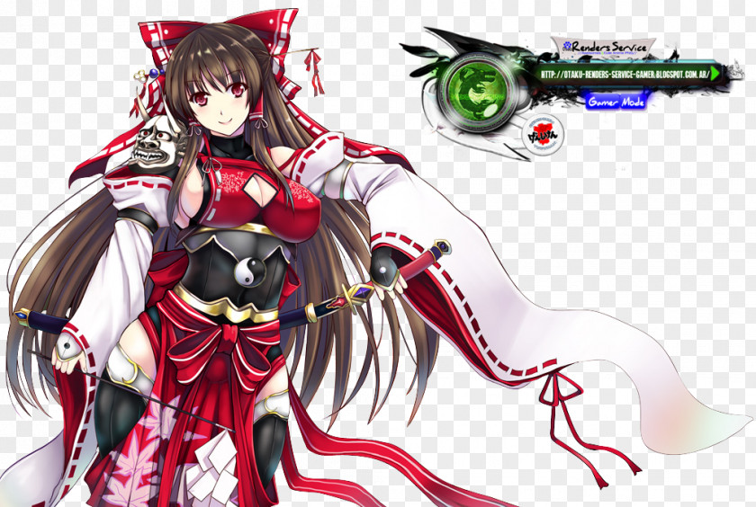 The Embodiment Of Scarlet Devil Mystic Square Reimu Hakurei Miko Desktop Wallpaper PNG