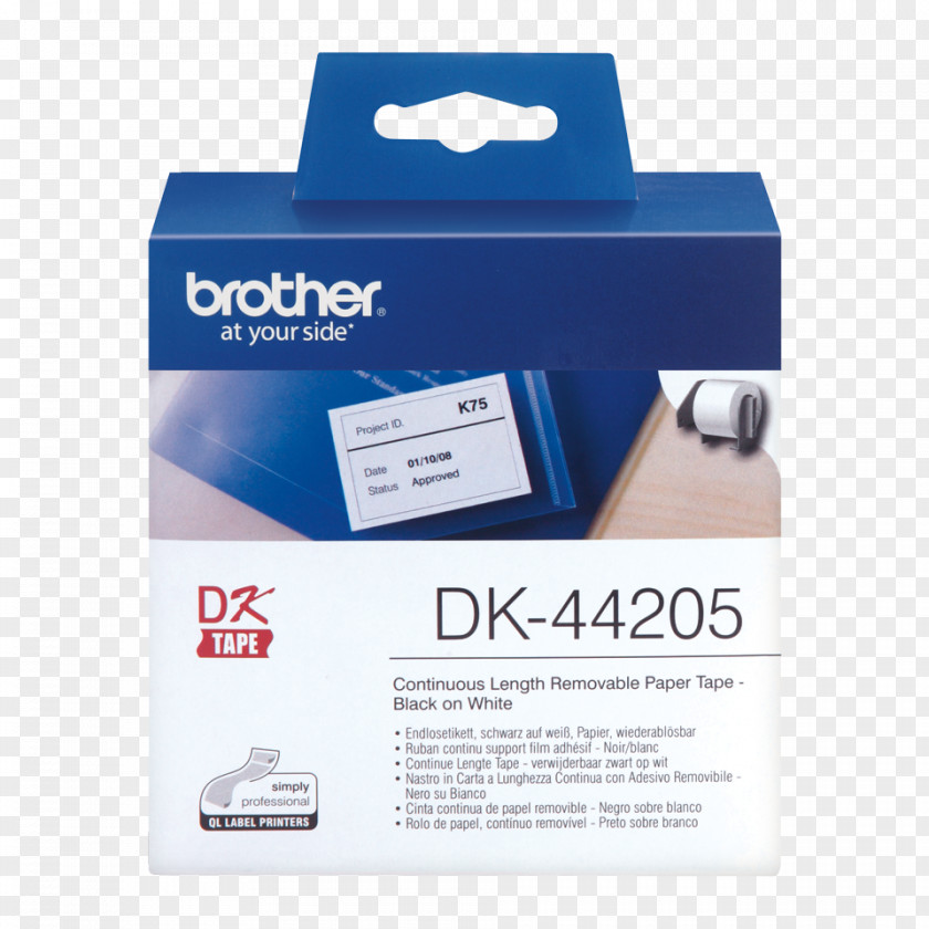 1 Roll(s) Brother DK-22211 Labels Paper Industries Electronics AccessoryAdhesive Tape History DK44205 PNG