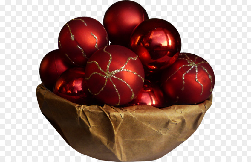 A Basket Of Balls Christmas Ornament Icon PNG