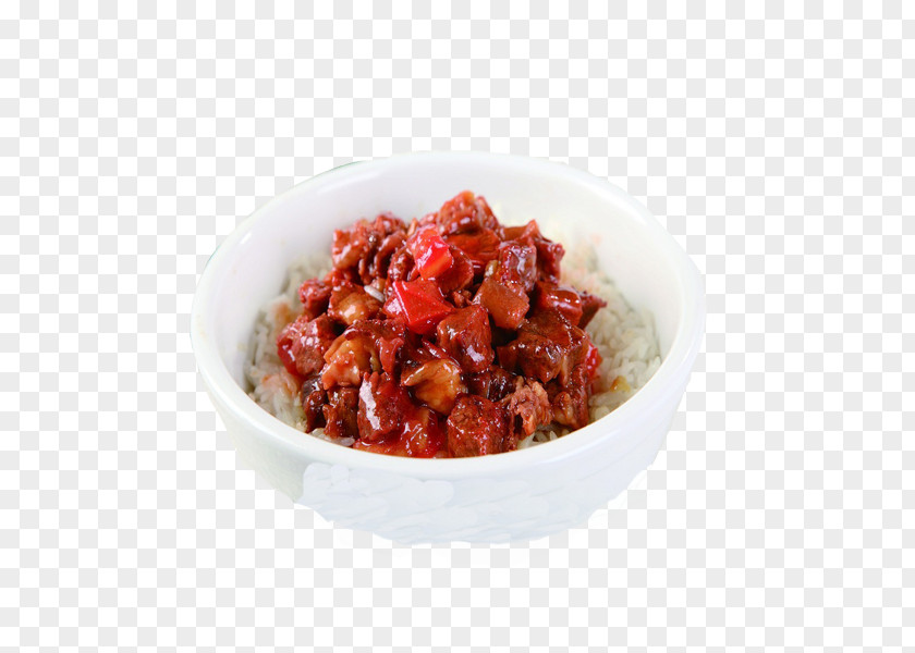 A Bowl Of Rice Sirloin Cooked Meat Food PNG