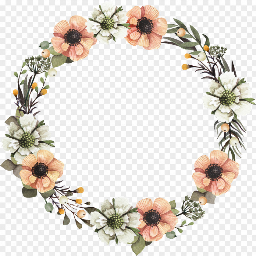 A Garland Wreath Floral Design Flower PNG