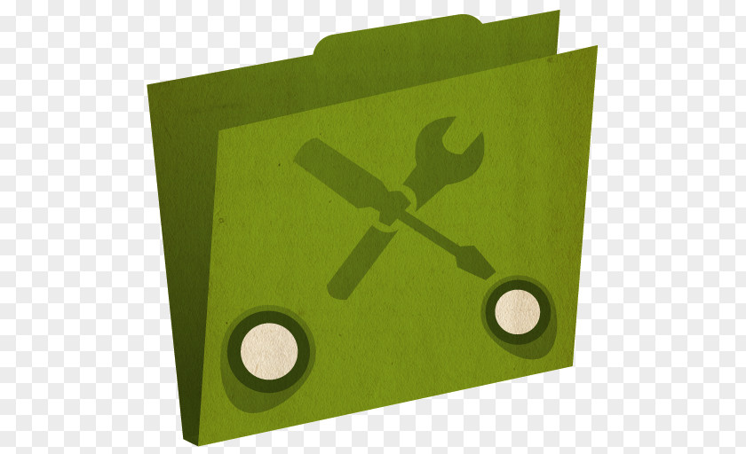 Folder 2 Angle Material Green PNG