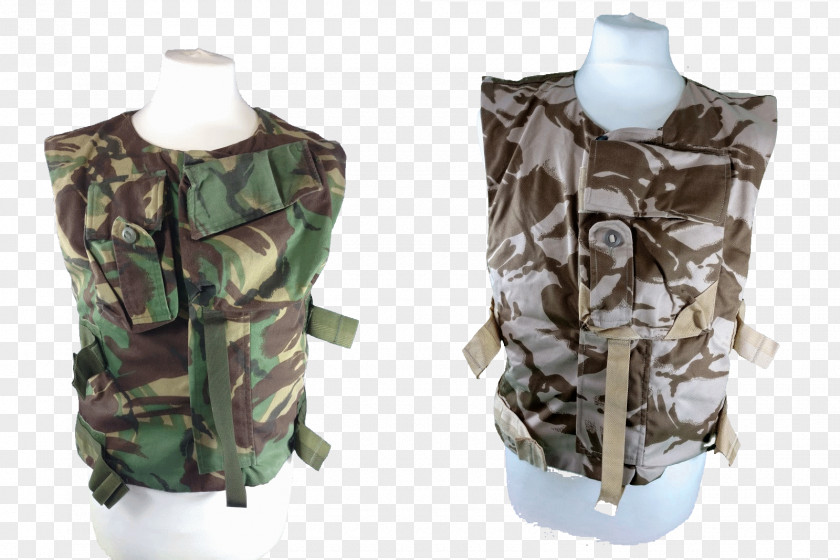 Military Gilets Flak Jacket Multi-Terrain Pattern British Armed Forces PNG