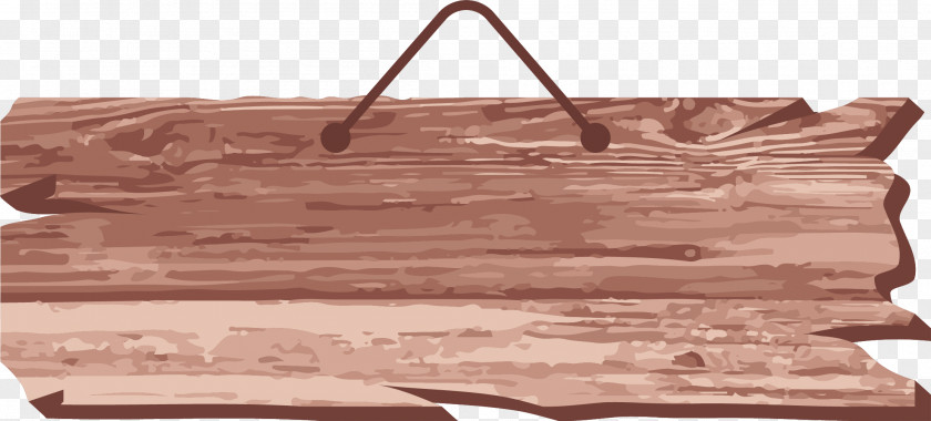 Old Wooden Board Hardwood Nameplate Icon PNG