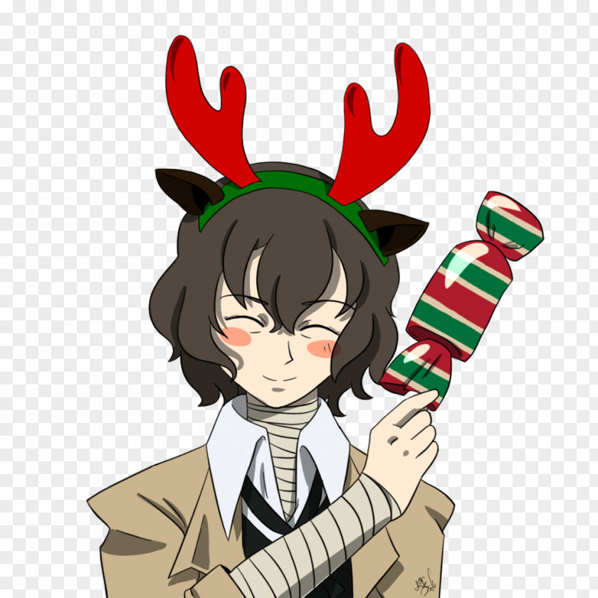 Reindeer Bungo Stray Dogs Christmas Rintarou Okabe Clip Art PNG