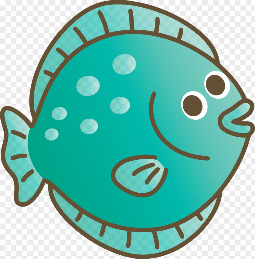 Turquoise Aqua Fish PNG