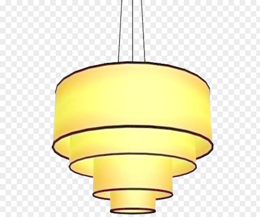 Yellow Ceiling Lamp PNG