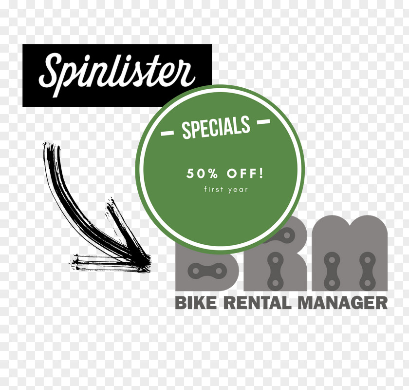 50 % Off Spinlister Bike Rental Logo Bicycle Brand PNG