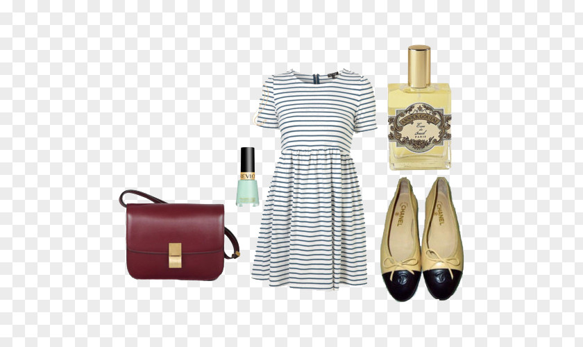 Black And White Striped Dress Was Thin PNG