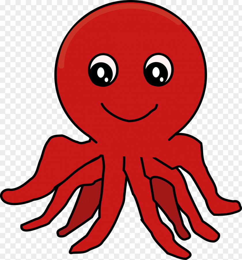 Cartoon Octopus Clip Art PNG