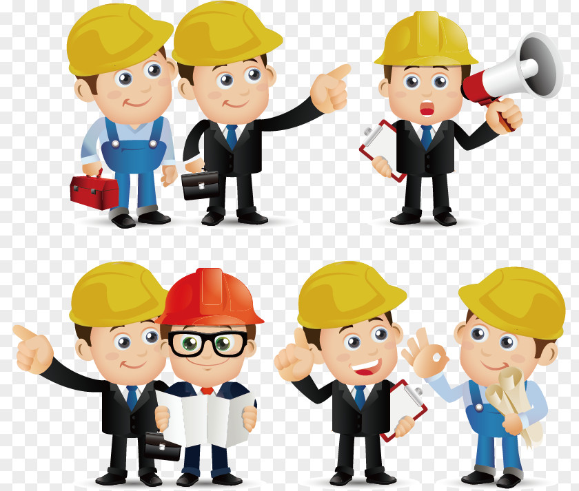 Construction Engineer Cartoons Architectural Engineering Euclidean Vector Architecture PNG