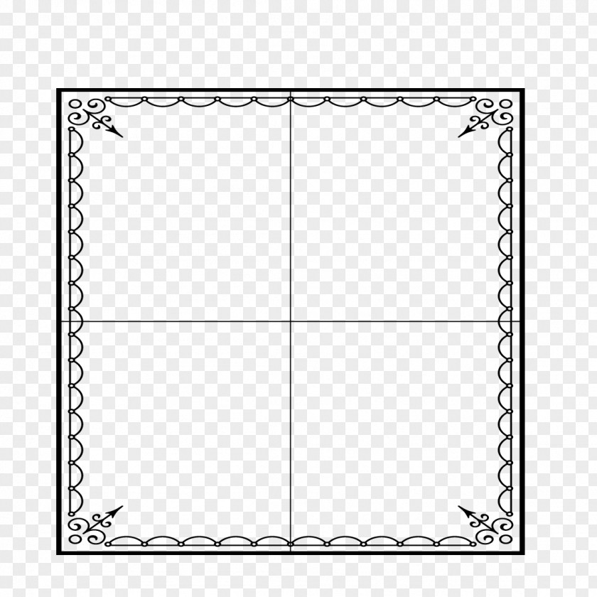Field Frame Pattern Black And White Square Area PNG