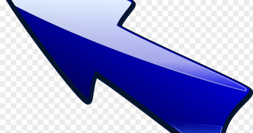 Fin Azure Electric Arrow PNG