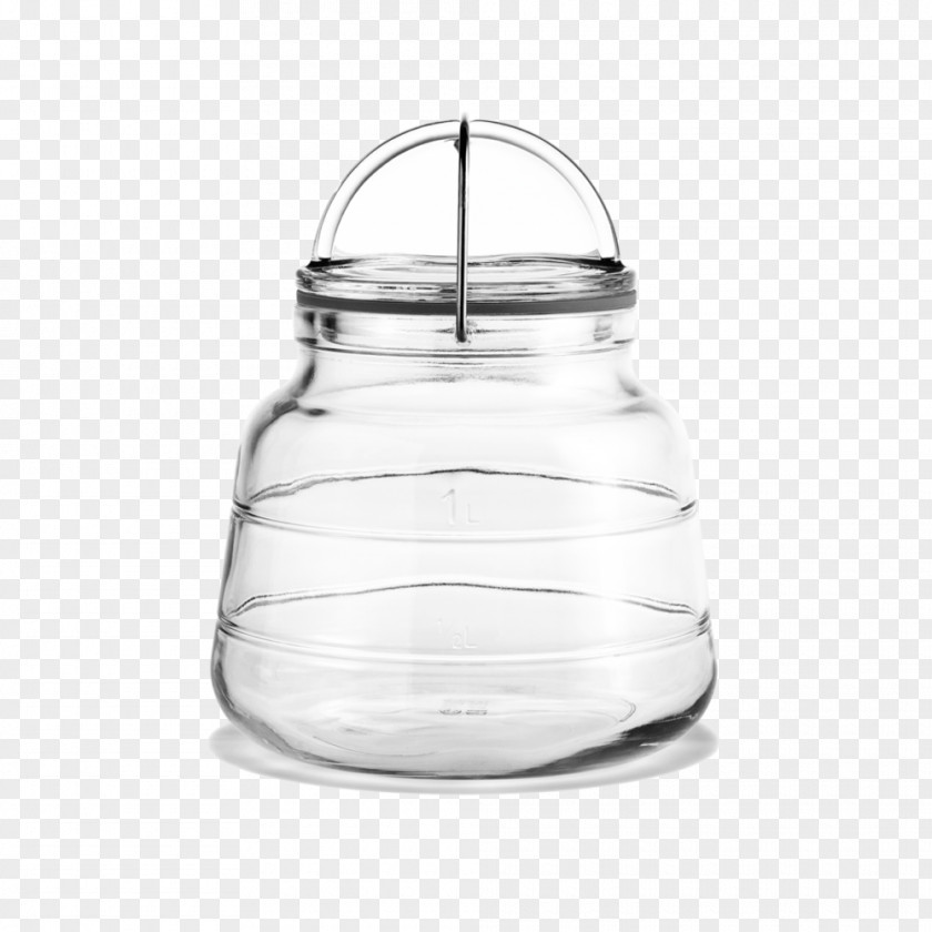 Glass Holmegaard Jar Carafe Bottle PNG