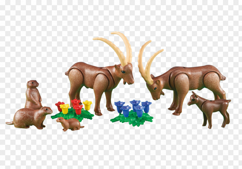 Playmobil Alpine Animals Big Farm Goats With Kids 6532 Forest PNG